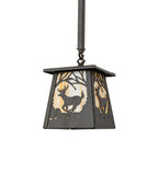 7"Sq Deer at Dawn Mini Pendant