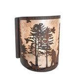 8"W Quail Hunter W/Dog Wall Sconce