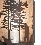 8"W Quail Hunter W/Dog Wall Sconce