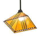 13"Sq Prairie Corn Pendant