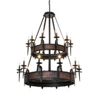 48"W Costello 20 Lt Two Tier Chandelier