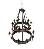 48"W Costello 20 Lt Two Tier Chandelier