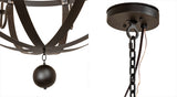 65"W Barrel Stave 16 Lt Three Tier Chandelier