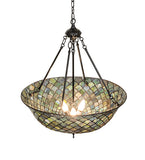 24"W Tiffany Fishscale Inverted Pendant