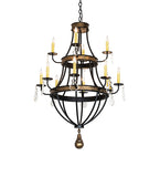 30"W Georgetown 12 Lt Chandelier