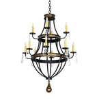 30"W Georgetown 12 Lt Chandelier