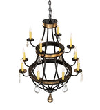 30"W Georgetown 12 Lt Chandelier