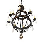 30"W Georgetown 12 Lt Chandelier
