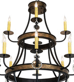 30"W Georgetown 12 Lt Chandelier