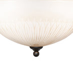 18"W Ovum Aquinum Flush Mount