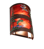 8"W Bass & Mallard Right Wall Sconce
