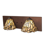 24"W Willow Jadestone 2 Lt Wall Sconce