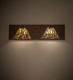 24"W Willow Jadestone 2 Lt Wall Sconce