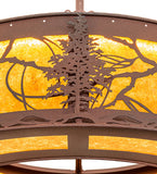 44"W Tamarack Inverted Pendant