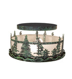16"W Tall Pines Semi-Flush Mount