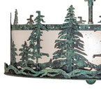 16"W Tall Pines Semi-Flushmount