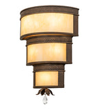 18"W Rope Trimmed Cilindro Wall Sconce