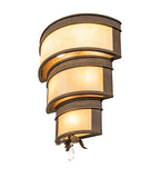 18"W Rope Trimmed Cilindro Wall Sconce
