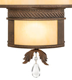18"W Rope Trimmed Cilindro Wall Sconce