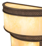 18"W Rope Trimmed Cilindro Wall Sconce