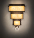 18"W Rope Trimmed Cilindro Wall Sconce