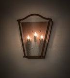 14"W Austin 3 Lt Outdoor Wall Sconce