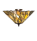 20"W Willow Jadestone Flushmount