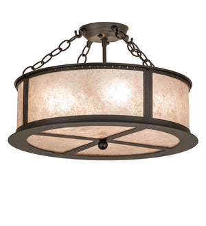 19"W Craftsman Prime Semi-Flushmount