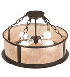 19"W Craftsman Prime Semi-Flush Mount