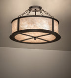 19"W Craftsman Prime Semi-Flushmount