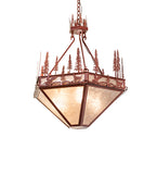 30"W Wildlife at Pine Lake Inverted Pendant