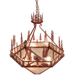 30"W Wildlife at Pine Lake Inverted Pendant