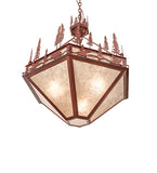 30"W Wildlife at Pine Lake Inverted Pendant