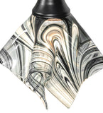 10"W Handkerchief Noir Swirl Mini Pendant
