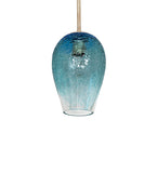 7"W Crackle Orb Mini Pendant