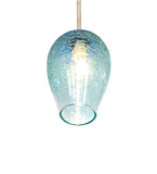 7"W Crackle Orb Mini Pendant