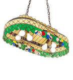 32"L Green Billiard Oblong Pendant