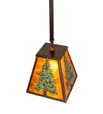 10"Sq Tall Pines Pendant