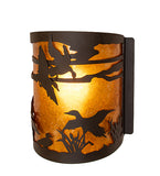 8"W Ducks in Flight Right Wall Sconce