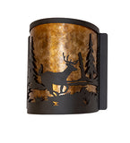 8"W Deer at Lake Right Wall Sconce