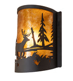 8"W Deer at Lake Right Wall Sconce
