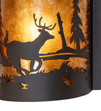 8"W Deer at Lake Right Wall Sconce
