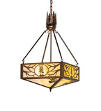 18"Sq Balsam Pine Inverted Pendant
