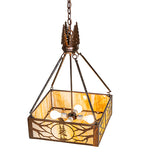 18"Sq Balsam Pine Inverted Pendant