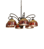 31"W Tiffany Candice 6 Lt Chandelier