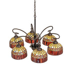 31"W Tiffany Candice 6 Lt Chandelier