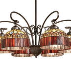 31"W Tiffany Candice 6 Lt Chandelier