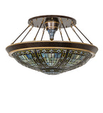45"W Fleur-de-lis Semi-Flushmount