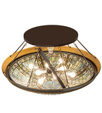 45"W Fleur-de-lis Semi-Flush Mount