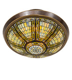 45"W Fleur-de-lis Semi-Flush Mount